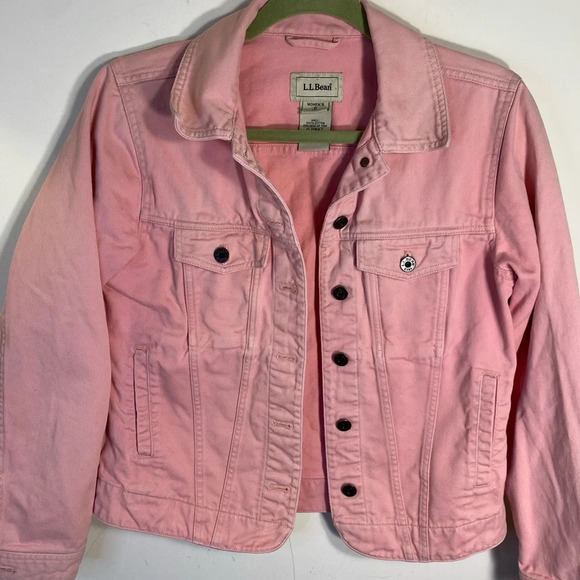 Vintage L.L. Bean || Pink Denim Jean Jacket, Size Small! Perfect for Spr… - Picture 2 of 5